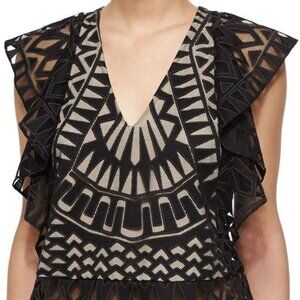 BCBG MAX AZRIA black lace top